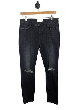 Current/Elliott The Ankle Skinny Jeans Two Year Destroy Distressed Size 30